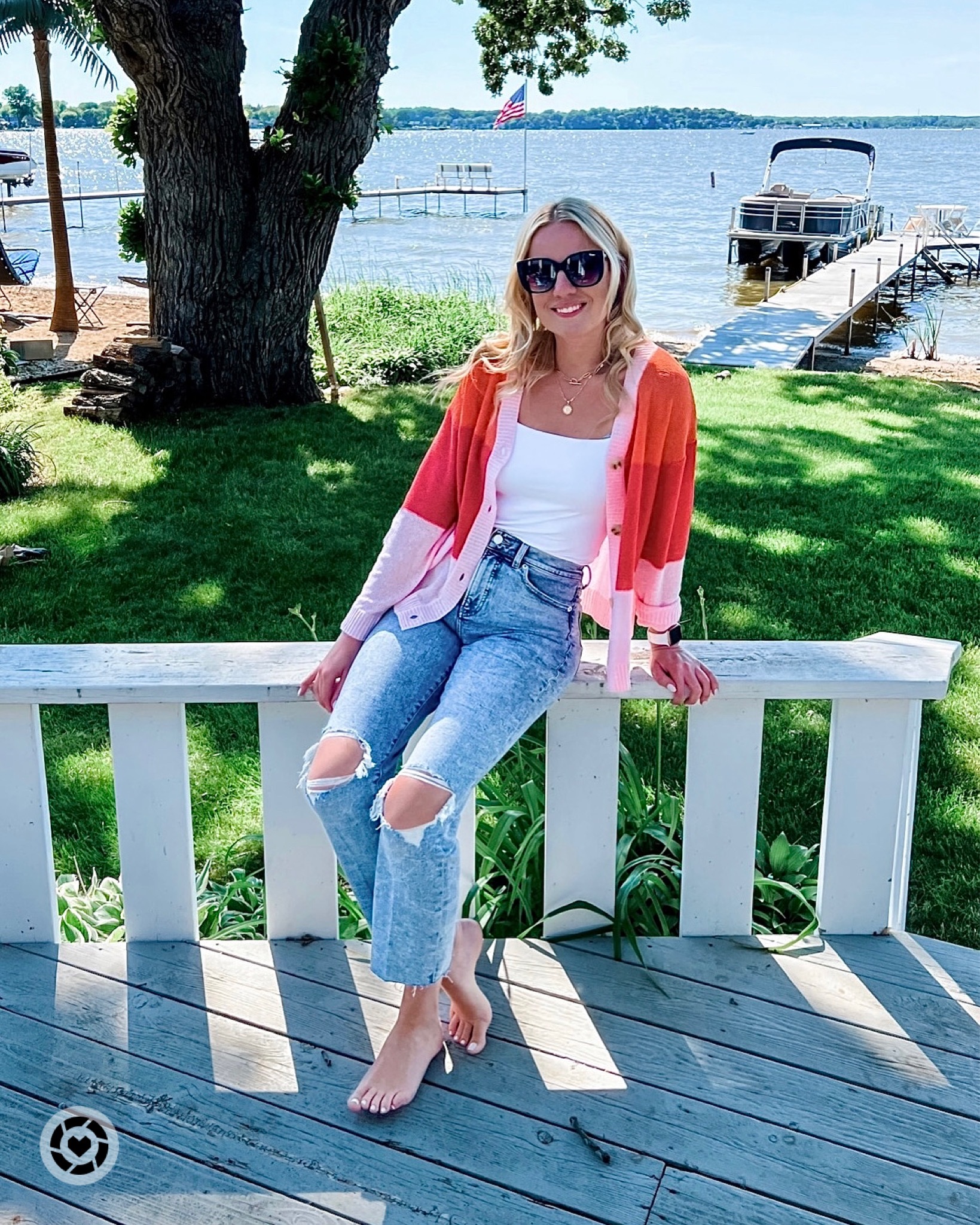 2 Piece Knit Pant Suit in Lake