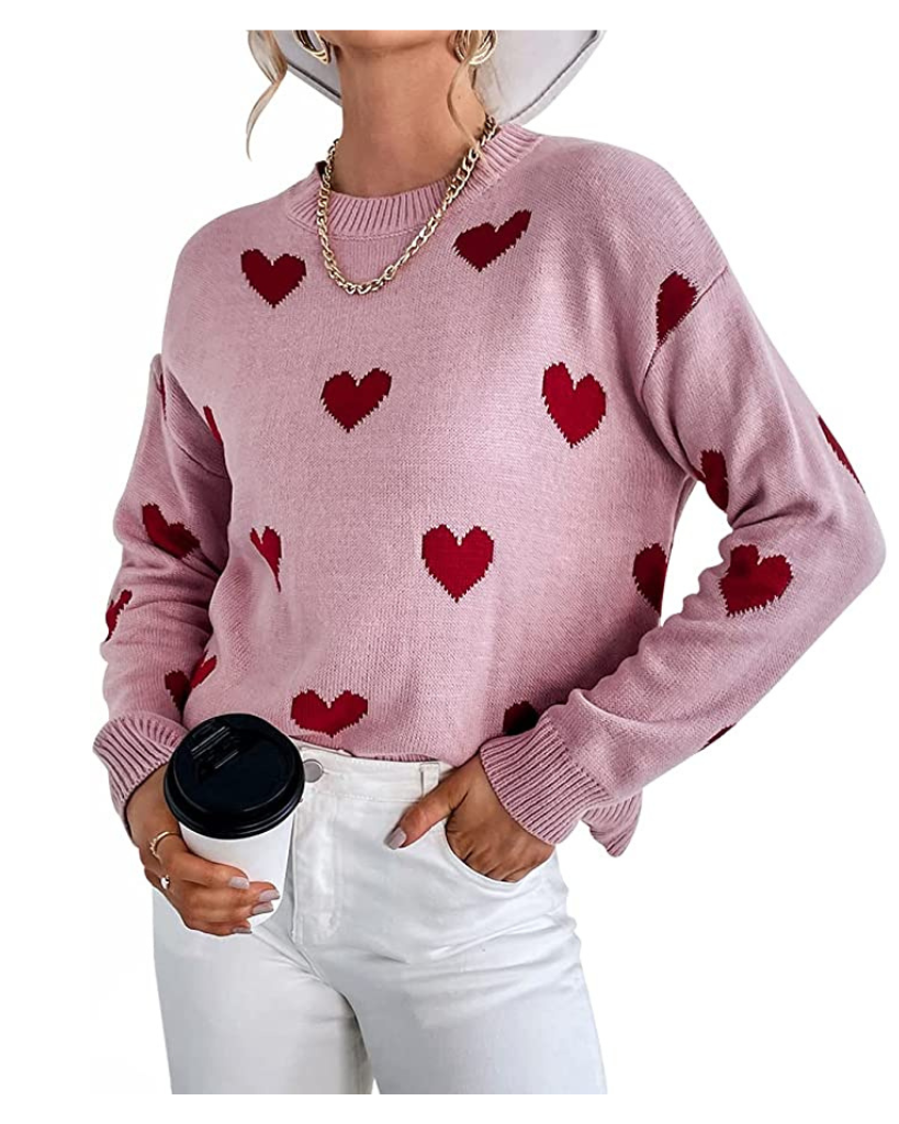 Vibrant Heart Sweaters for Valentine's Day -A Jetset Journal