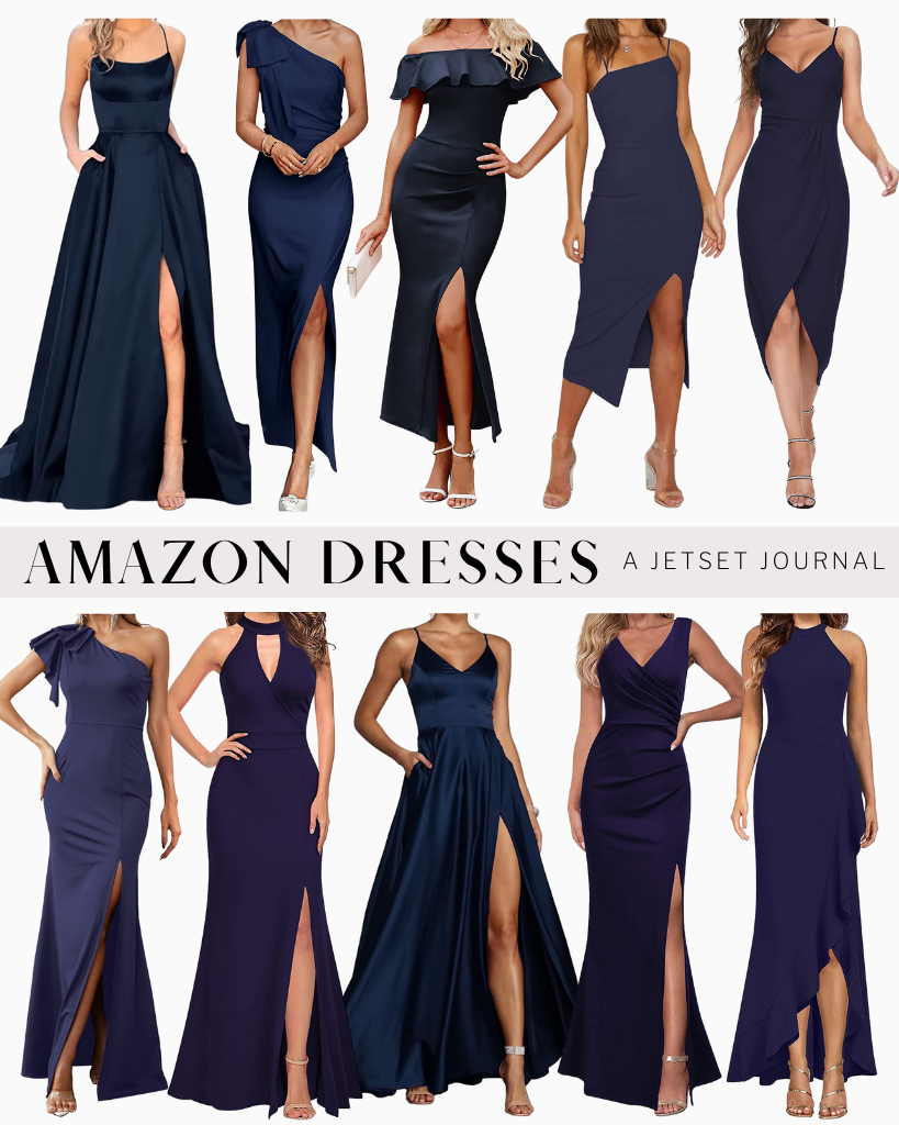 The Best Wedding Guest Dresses in Navy - A Jetset Journal