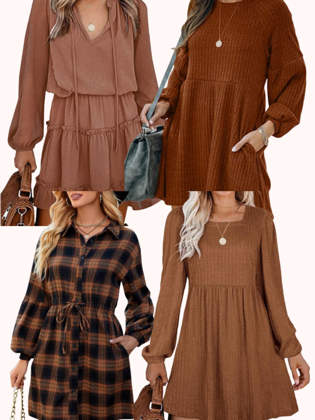 brown amazon dresses