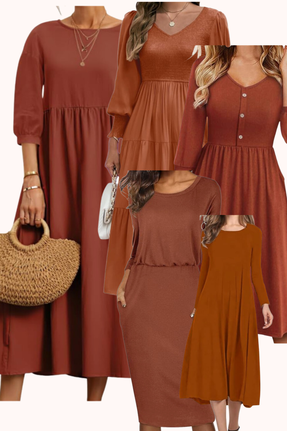 Affordable Burnt Orange Fall Dresses from Amazon - A Jetset Journal