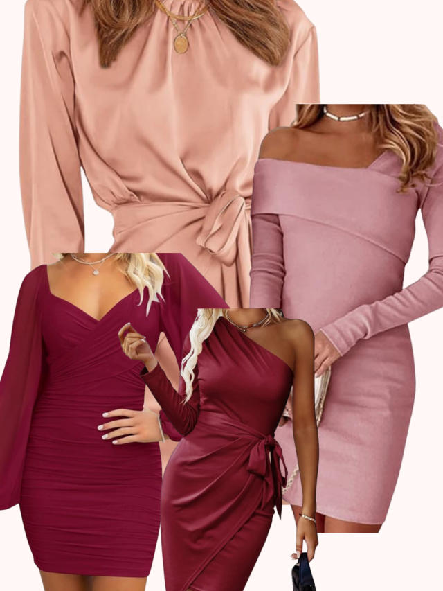 pink cocktail dresses from amazon