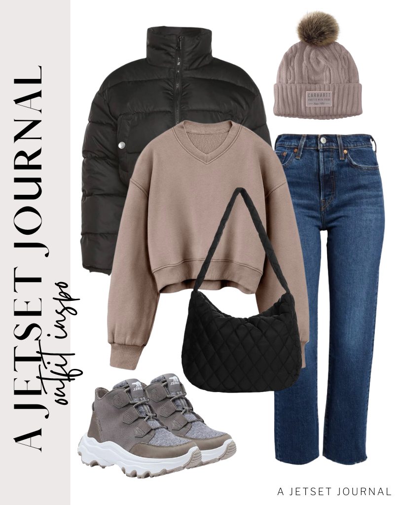New Cropped Puffer Jacket-Inspired Outfit Ideas to Style Now! - A ...
