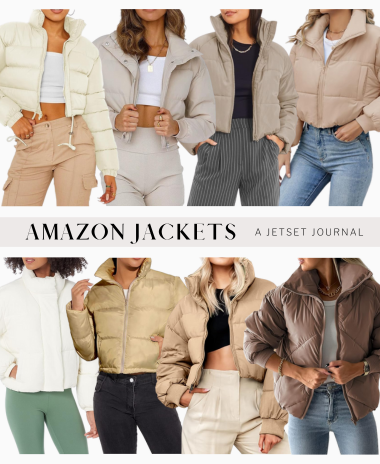 Puffer Jackets with a Cropped Fit - A Jetset Journal