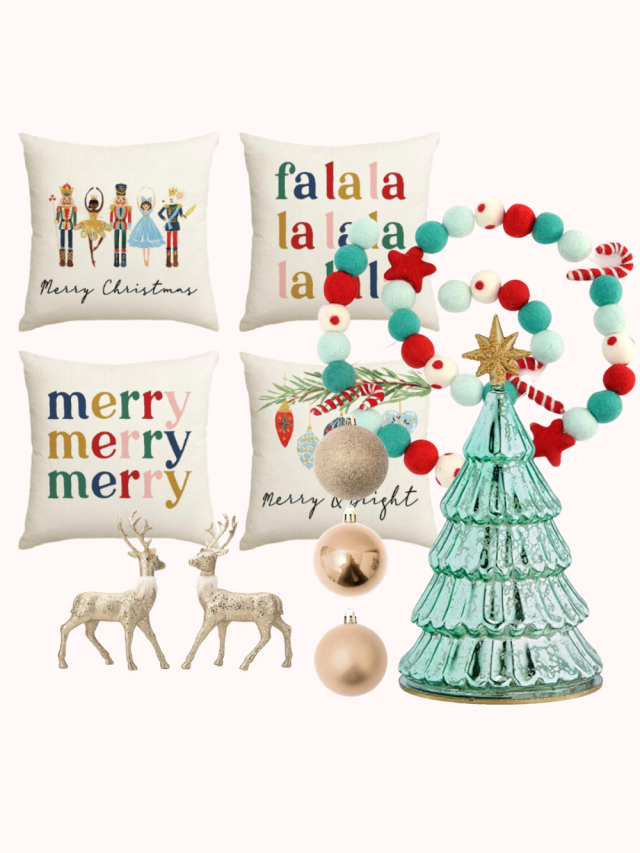 merry and bright christmas decorations