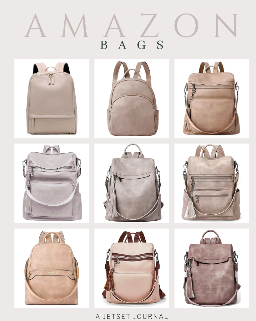 Affordable Amazon Faux Leather Backpacks - A Jetset Journal