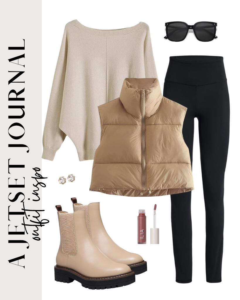 5 Simple Puffer Vest Outfit Ideas - A Jetset Journal