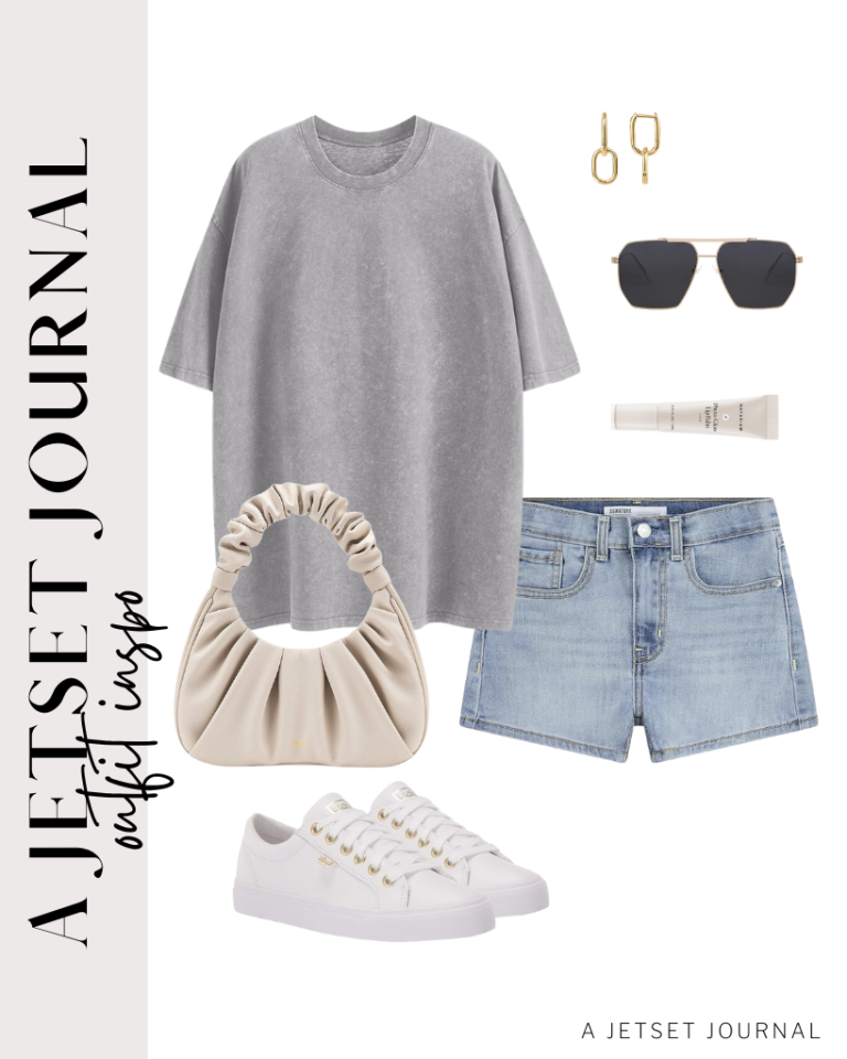 Oversized Shirt and Short Pants Set